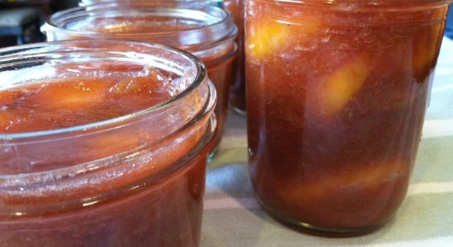 Peach Rhubarb Pie Jam