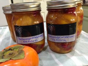 Persimmon Cranberry Pie Filling