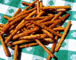 Pretzel stick with dip