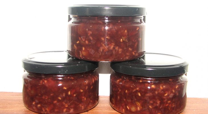 Raspberry Onion Jalapeno Chutney