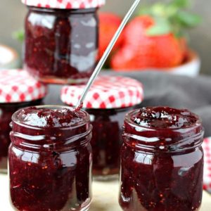 Rhubarb Blackberry Lime Jam