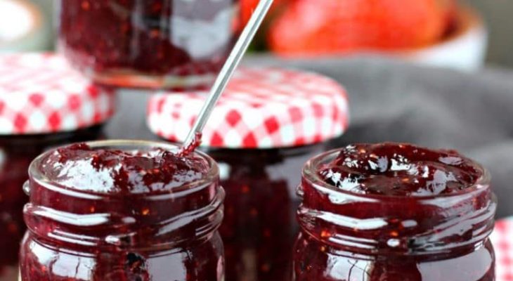 Rhubarb Blackberry Lime Jam