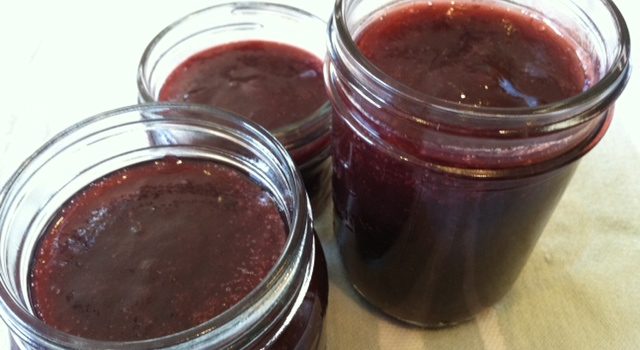 Rhubarb Cherry Vanilla Jam