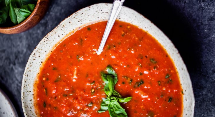 Roasted Red Pepperand tomato soup