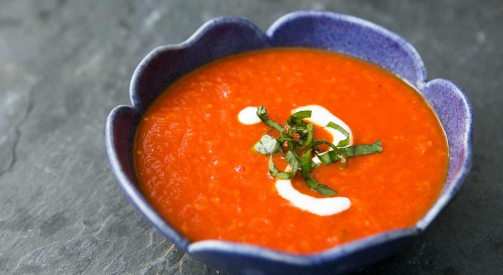 Roasted Red Pepperand tomato soup