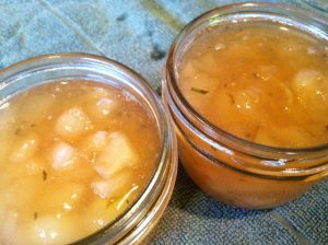 Rosemary Pear Preserves