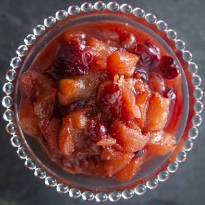 Spiced Apple Cranberry Chutney