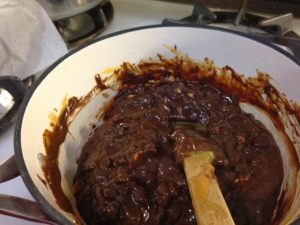 Stir till almost completely melted ( 4-5 minutes)
