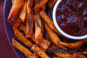 Sweet Potatoes served with Tart Dipping Sauce