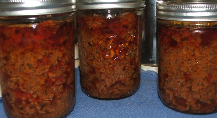Taco Meat for the Pressure Canner