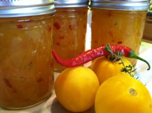 Yellow Tomato Thyme Jam