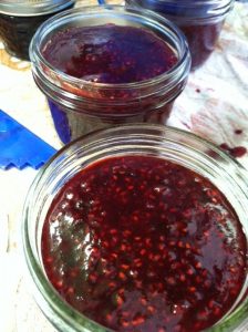 Raspberry Basil Chambord Jam