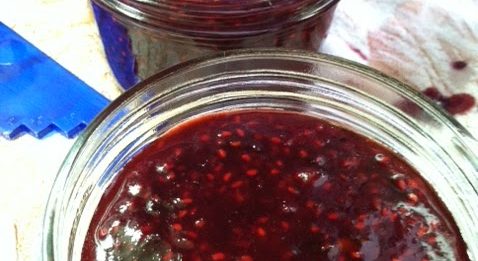 Raspberry Basil Chambord Jam