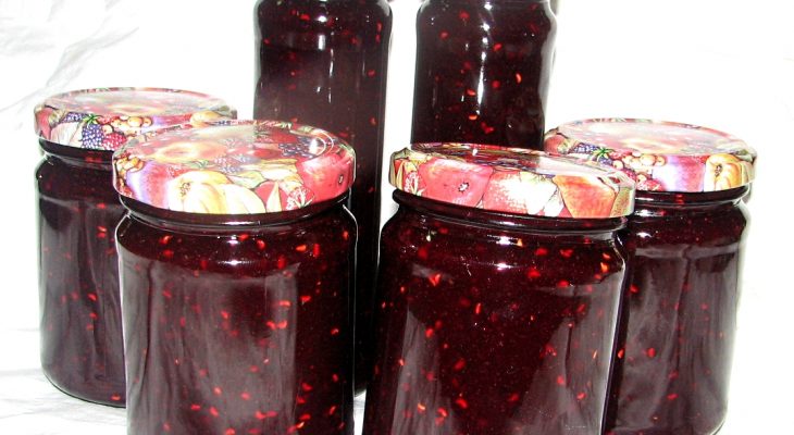 Canning Raspberry Basil Chambord Jam