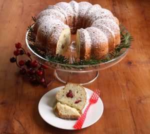 Cherry and nut cake