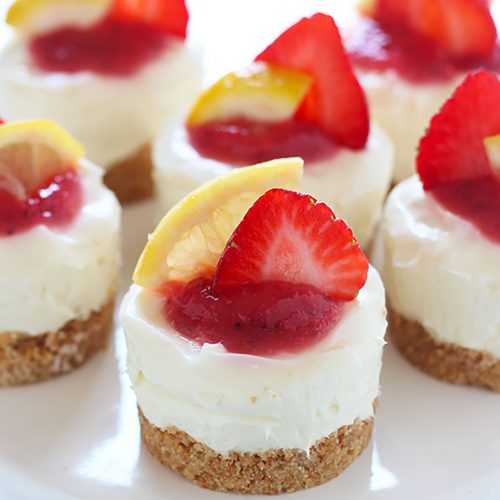 Individual cheesecakes