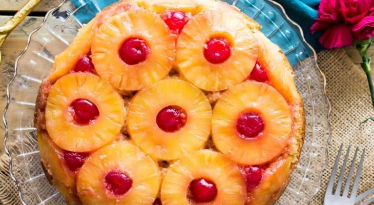 Pineapple upside down cake