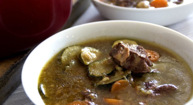 Shin bone soup