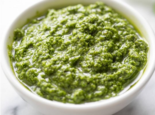 Basil pesto sauce