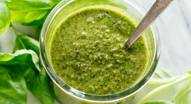 Basil pesto sauce