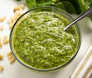 Basil pesto sauce