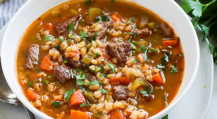 Beef Barley winter soup