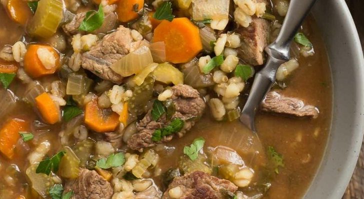 Beef Barley winter soup