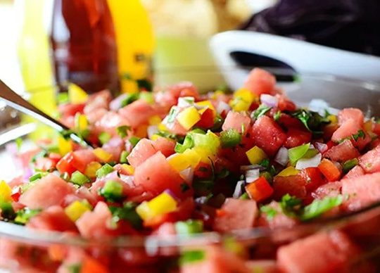 Melon mouth watering salsa