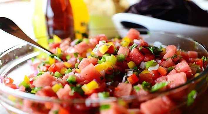 Melon mouth watering salsa