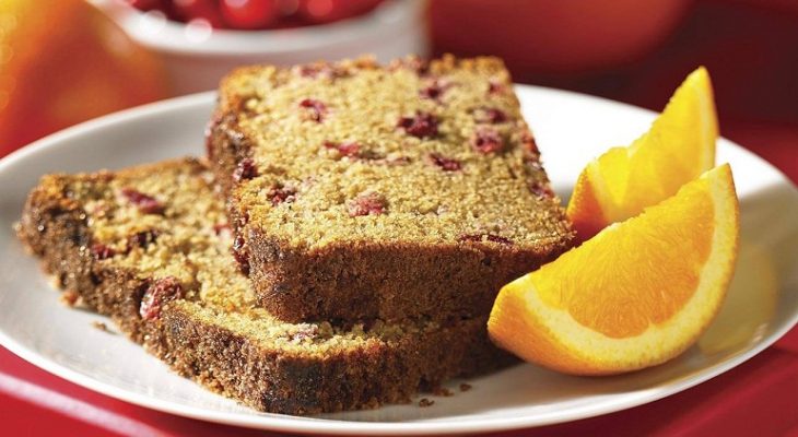 Orange cranberry tea bread