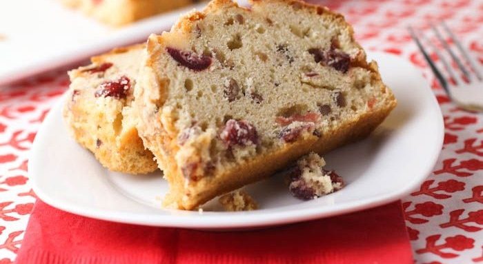 Orange cranberry tea bread