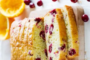 Orange cranberry tea bread