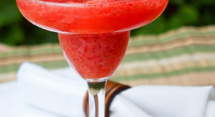 Strawberry margarita slush