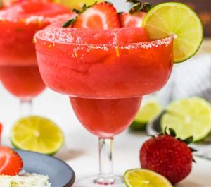 Strawberry margarita slush