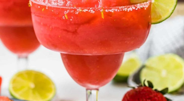 Strawberry margarita slush