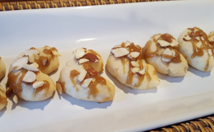 Almond Crescents, Butterscotch Icing