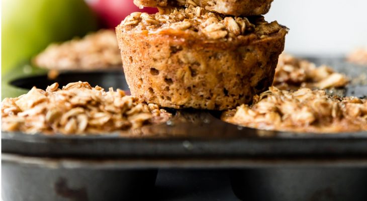 Apple-oat muffins home made