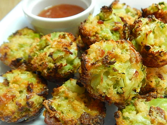 Bacon Broccoli Bites [microwave + deep-frying]