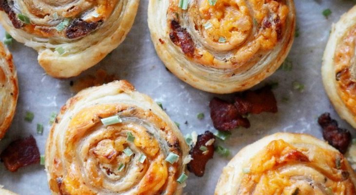 Bacon Cheddar Cheese Spirals