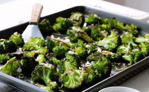 Balsalmic broccoli with parmesan