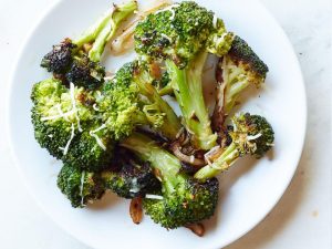 Balsalmic broccoli with parmesan