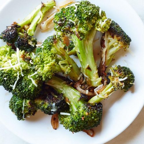 Balsalmic broccoli with parmesan