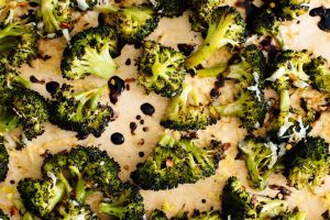 Balsalmic broccoli with parmesan