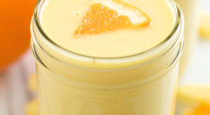 Banana, orange and pineapple smoothie