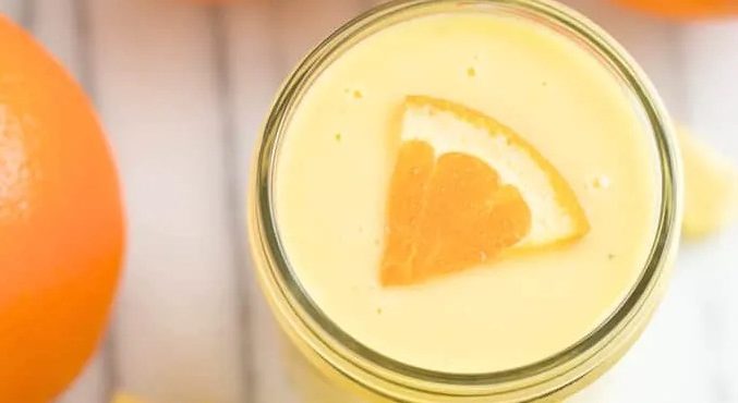 Banana, orange and pineapple smoothie