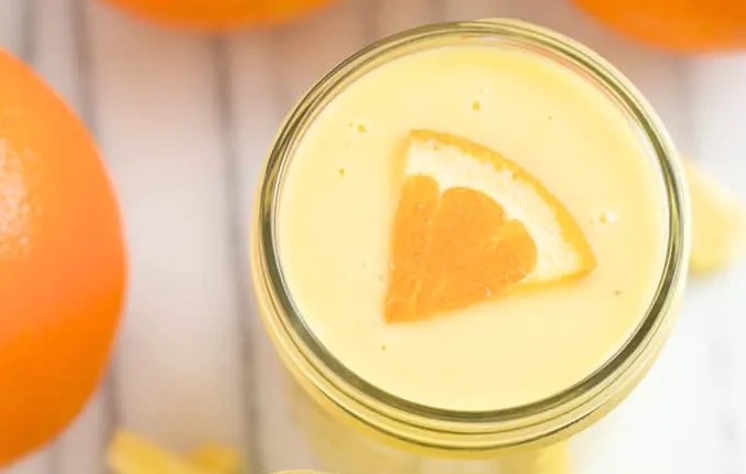 Banana, orange and pineapple smoothie