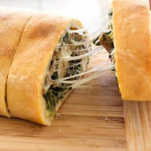 Bread Loaf Stuffed with Spinach