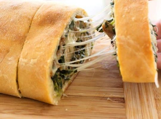 Bread Loaf Stuffed with Spinach