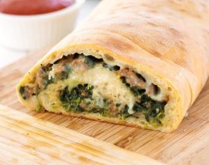 Bread Loaf Stuffed with Spinach