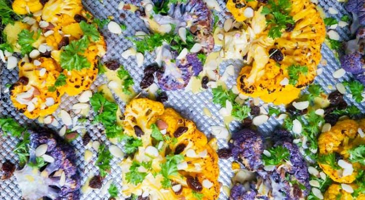 Cauliflower curry-colorful